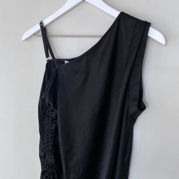 Alexander Wang NWT One Shoulder Ruched Dress - Picture 4 of 9